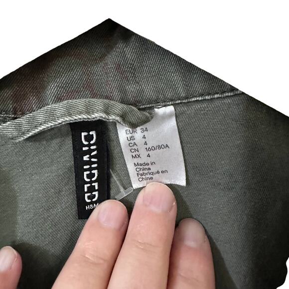 Divided womens canvas jacket size 4 - Picture 2 of 5